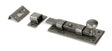 From The Anvil - Pewter 4" Straight Knob Bolt | Sku. 33720 | Trade Door Handles.