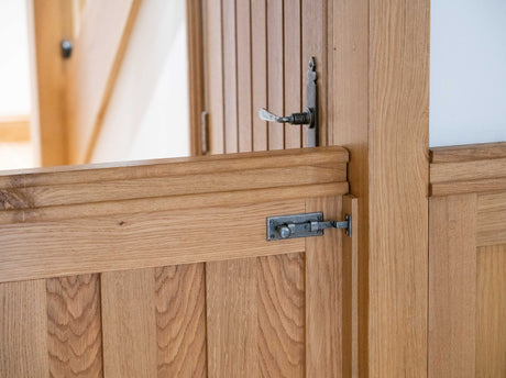 From The Anvil - Pewter 4" Cranked Knob Bolt | Sku. 33721 | Trade Door Handles.