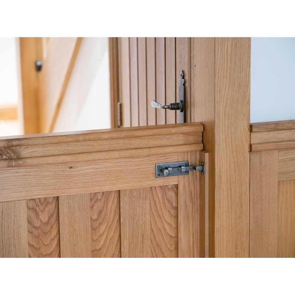 From The Anvil - Pewter 4" Cranked Knob Bolt | Sku. 33721 | Trade Door Handles.