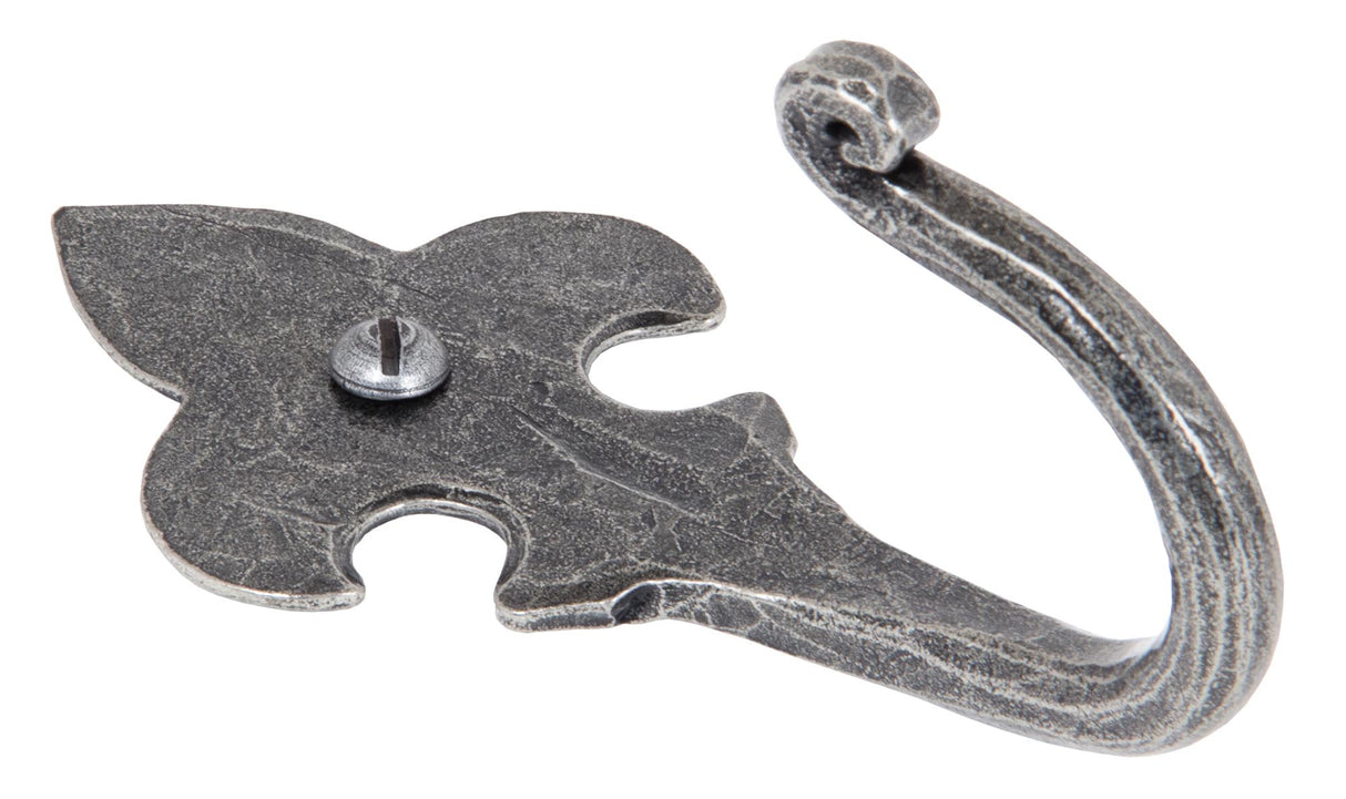 From The Anvil - Pewter Fleur-De-Lys Coat Hook | Sku. 33722 | Trade Door Handles.