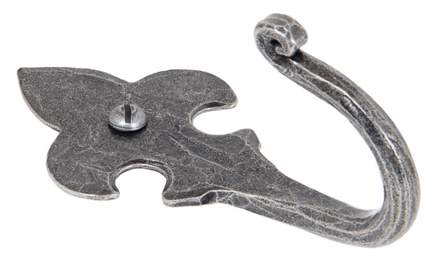 From The Anvil - Pewter Fleur-De-Lys Coat Hook | Sku. 33722 | Trade Door Handles.