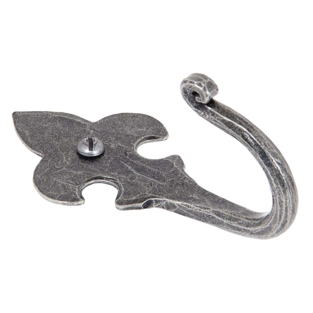 From The Anvil - Pewter Fleur-De-Lys Coat Hook | Sku. 33722 | Trade Door Handles.