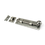 From The Anvil - Pewter 6" Straight Knob Bolt | Sku. 33723 | Trade Door Handles.