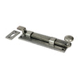 From The Anvil - Pewter 6" Cranked Knob Bolt | Sku. 33724 | Trade Door Handles.