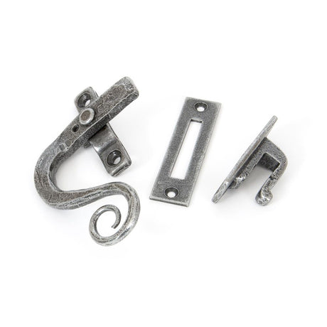 From The Anvil - Pewter Locking Monkeytail Fastener - LH | Sku. 33725 | Trade Door Handles.
