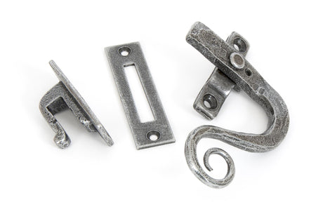 From The Anvil - Pewter Locking Monkeytail Fastener - RH | Sku. 33726 | Trade Door Handles.