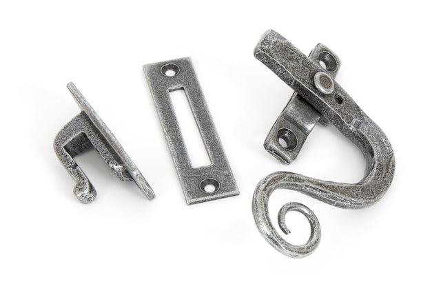 From The Anvil - Pewter Locking Monkeytail Fastener - RH | Sku. 33726 | Trade Door Handles.