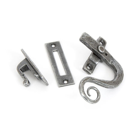 From The Anvil - Pewter Locking Monkeytail Fastener - RH | Sku. 33726 | Trade Door Handles.