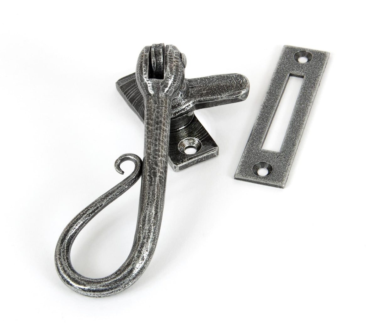 From The Anvil - Pewter Shepherd's Crook Fastener | Sku. 33727 | Trade Door Handles.