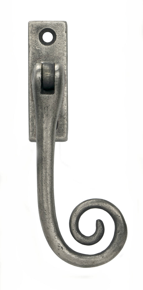From The Anvil - Antique Pewter Slim Monkeytail Espag - RH | Sku. 33728 | Trade Door Handles.