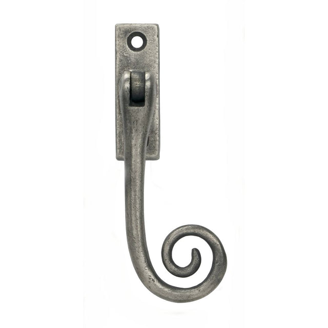From The Anvil - Antique Pewter Slim Monkeytail Espag - RH | Sku. 33728 | Trade Door Handles.