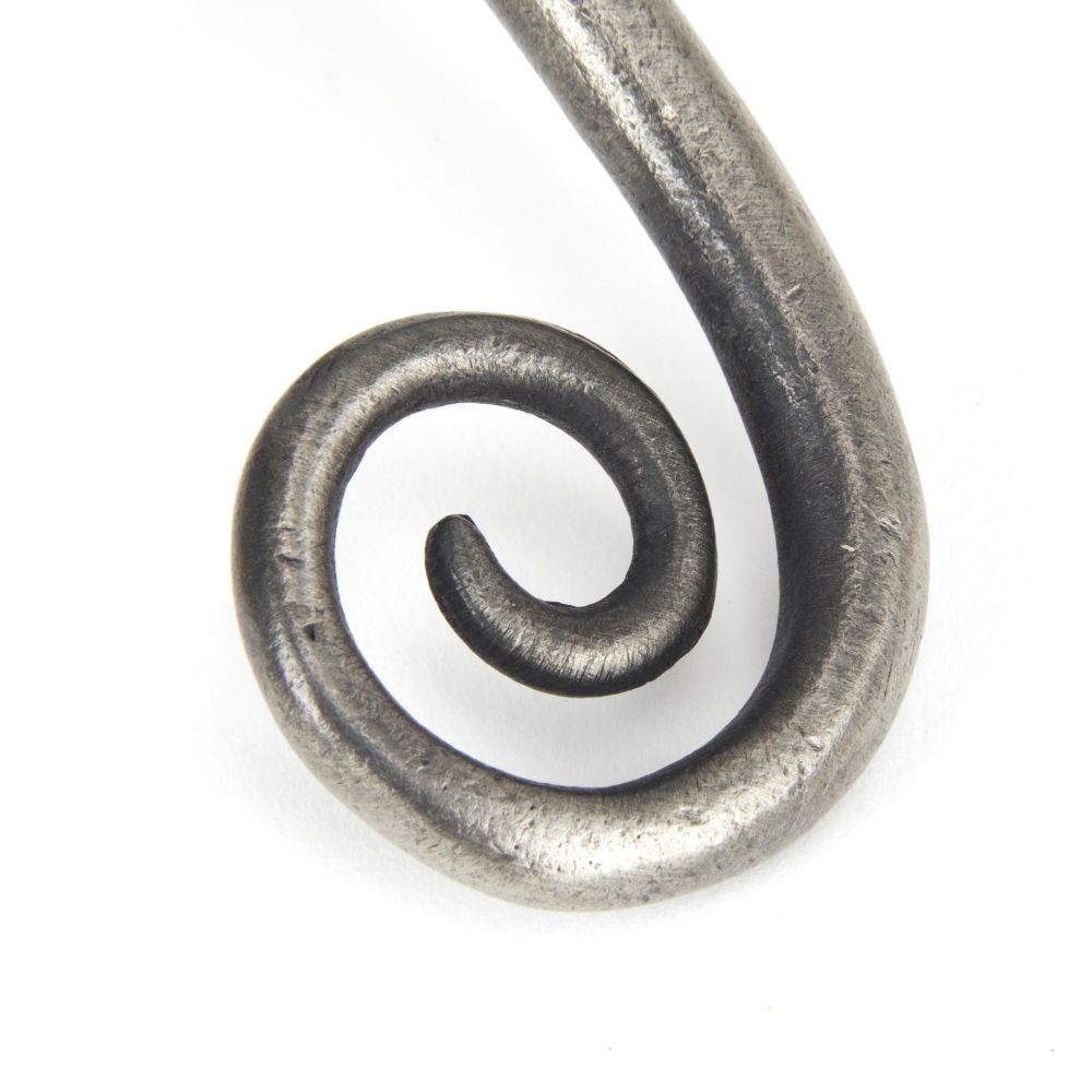From The Anvil - Antique Pewter Slim Monkeytail Espag - LH | Sku. 33729 | Trade Door Handles.