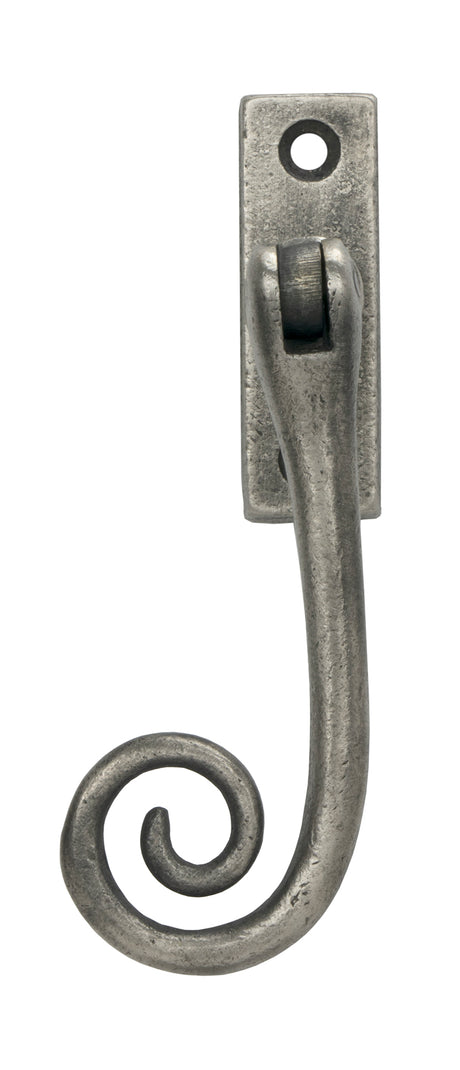 From The Anvil - Antique Pewter Slim Monkeytail Espag - LH | Sku. 33729 | Trade Door Handles.