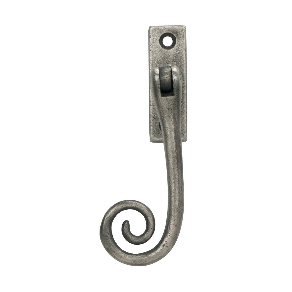 From The Anvil - Antique Pewter Slim Monkeytail Espag - LH | Sku. 33729 | Trade Door Handles.