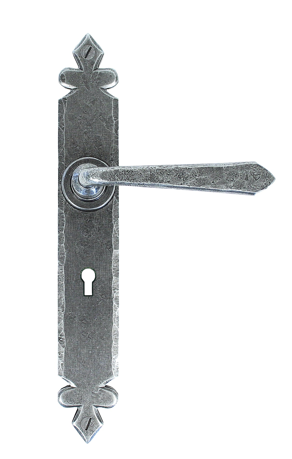 From The Anvil - Pewter Cromwell Lever Lock Set | Sku. 33730 | Trade Door Handles.