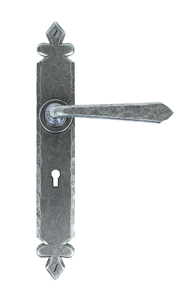 From The Anvil - Pewter Cromwell Lever Lock Set | Sku. 33730 | Trade Door Handles.