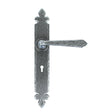 From The Anvil - Pewter Cromwell Lever Lock Set | Sku. 33730 | Trade Door Handles.