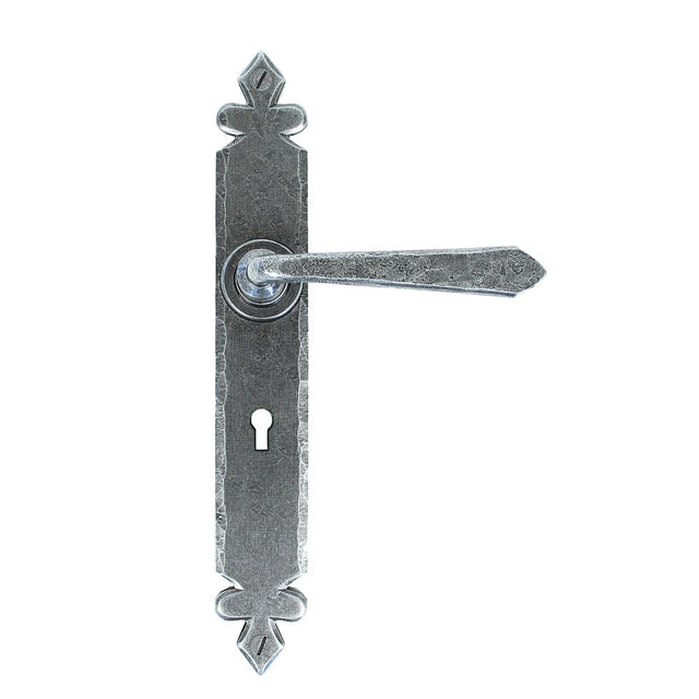 From The Anvil - Pewter Cromwell Lever Lock Set | Sku. 33730 | Trade Door Handles.