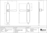From The Anvil - Pewter Cromwell Lever Latch Set | Sku. 33731 | Trade Door Handles.