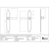 From The Anvil - Pewter Cromwell Lever Latch Set | Sku. 33731 | Trade Door Handles.