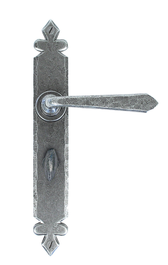 From The Anvil - Pewter Cromwell Lever Bathroom Set | Sku. 33732 | Trade Door Handles.