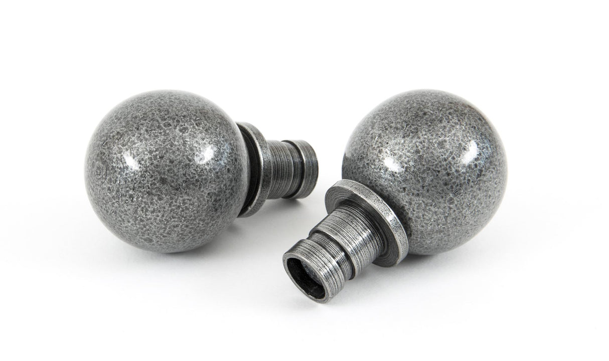 From The Anvil - Pewter Ball Curtain Finial (pair) | Sku. 33734 | Trade Door Handles.