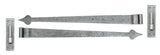From The Anvil - Pewter 35" Hook & Band Hinge - Cranked (pair) | Sku. 33741 | Trade Door Handles.
