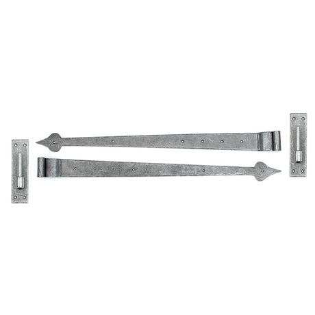 From The Anvil - Pewter 35" Hook & Band Hinge - Cranked (pair) | Sku. 33741 | Trade Door Handles.