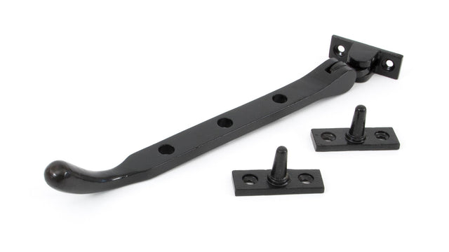 From The Anvil - Black 8" Cast Peardrop Stay | Sku. 33743 | Trade Door Handles.