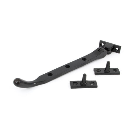 From The Anvil - Black 8" Cast Peardrop Stay | Sku. 33743 | Trade Door Handles.