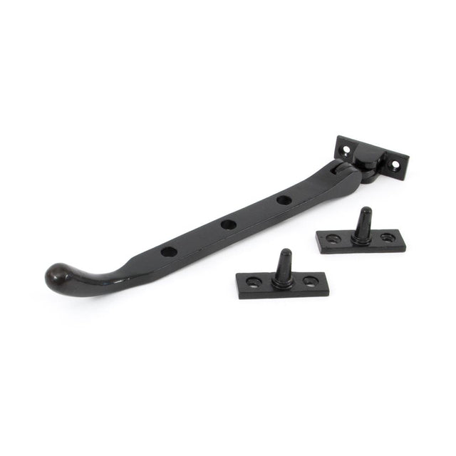 From The Anvil - Black 8" Cast Peardrop Stay | Sku. 33743 | Trade Door Handles.