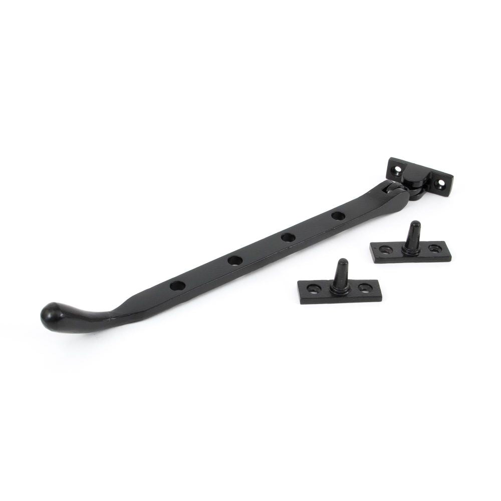 From The Anvil - Black 10" Cast Peardrop Stay | Sku. 33744 | Trade Door Handles.
