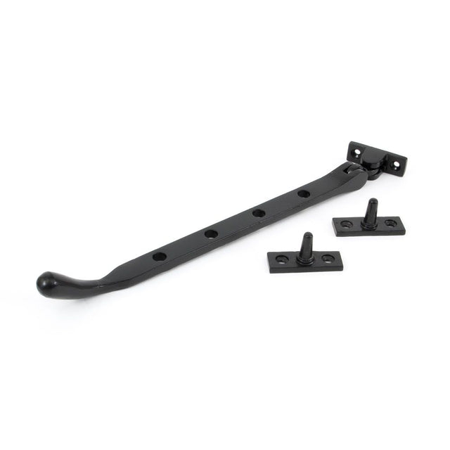 From The Anvil - Black 10" Cast Peardrop Stay | Sku. 33744 | Trade Door Handles.