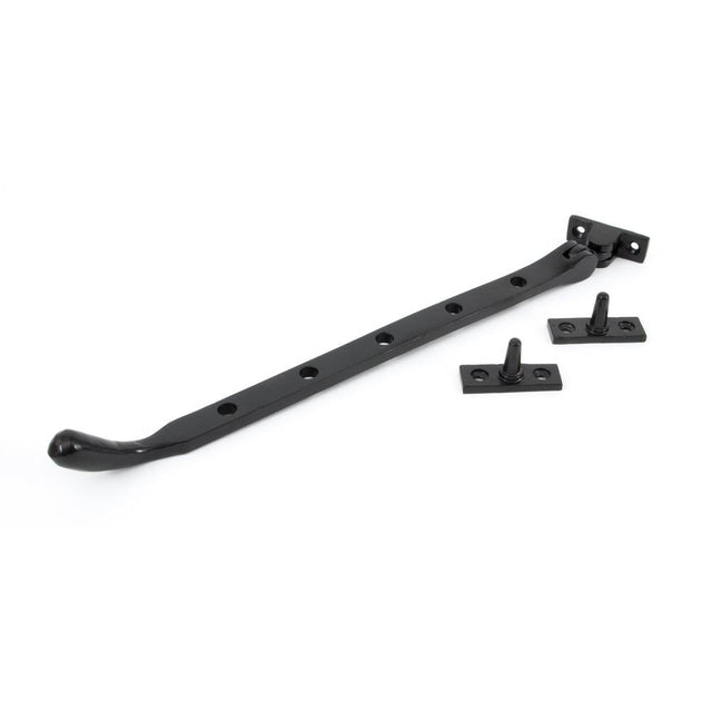 From The Anvil - Black 12" Cast Peardrop Stay | Sku. 33745 | Trade Door Handles.