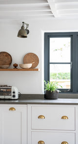 From The Anvil - Antique Pewter 8" Peardrop Stay | Sku. 33746 | Trade Door Handles.