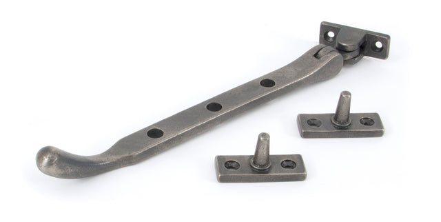 From The Anvil - Antique Pewter 8" Peardrop Stay | Sku. 33746 | Trade Door Handles.