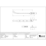 From The Anvil - Polished Brass 8" Peardrop Stay | Sku. 33749 | Trade Door Handles.