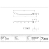 From The Anvil - Polished Chrome 8" Peardrop Stay | Sku. 33752 | Trade Door Handles.
