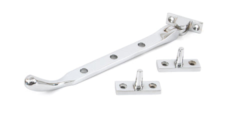 From The Anvil - Polished Chrome 8" Peardrop Stay | Sku. 33752 | Trade Door Handles.