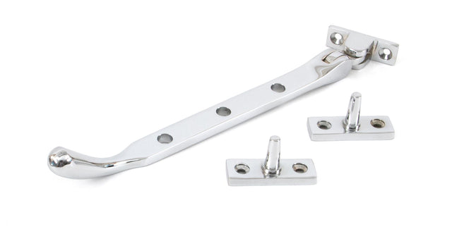 From The Anvil - Polished Chrome 8" Peardrop Stay | Sku. 33752 | Trade Door Handles.