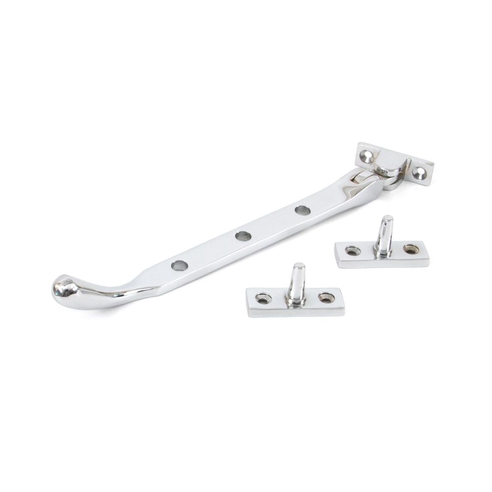 From The Anvil - Polished Chrome 8" Peardrop Stay | Sku. 33752 | Trade Door Handles.