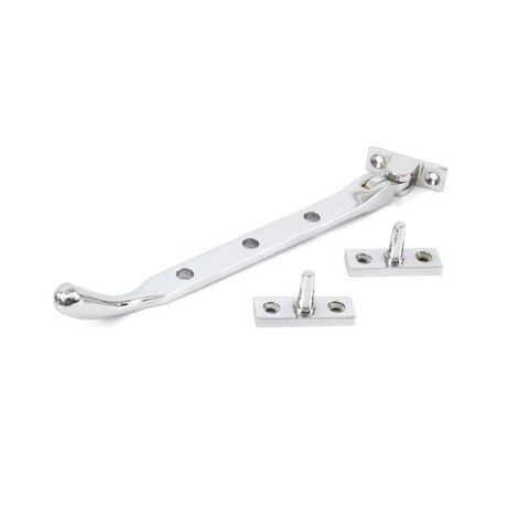 From The Anvil - Polished Chrome 8" Peardrop Stay | Sku. 33752 | Trade Door Handles.