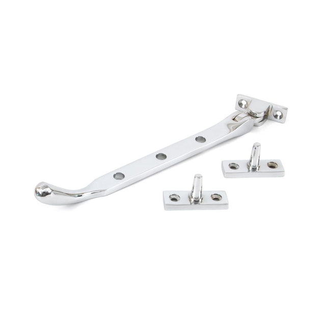 From The Anvil - Polished Chrome 8" Peardrop Stay | Sku. 33752 | Trade Door Handles.