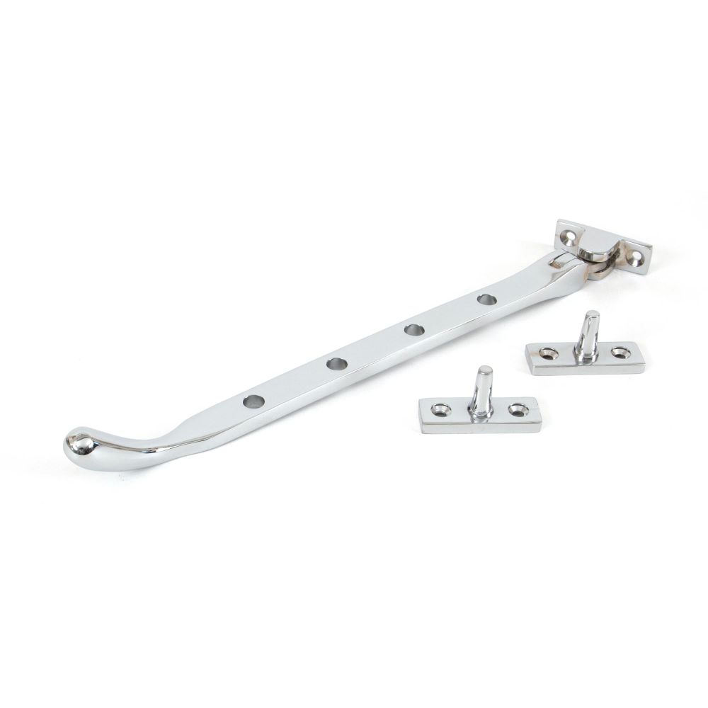 From The Anvil - Polished Chrome 10" Peardrop Stay | Sku. 33753 | Trade Door Handles.