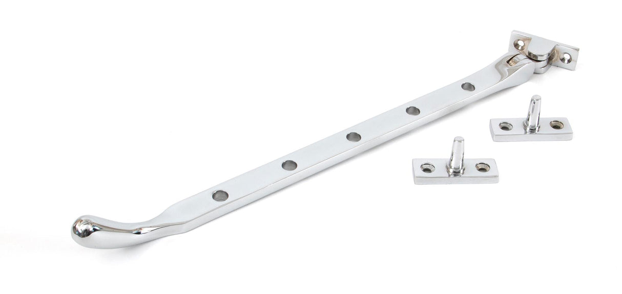 From The Anvil - Polished Chrome 12" Peardrop Stay | Sku. 33754 | Trade Door Handles.