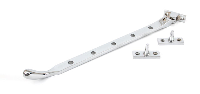 From The Anvil - Polished Chrome 12" Peardrop Stay | Sku. 33754 | Trade Door Handles.