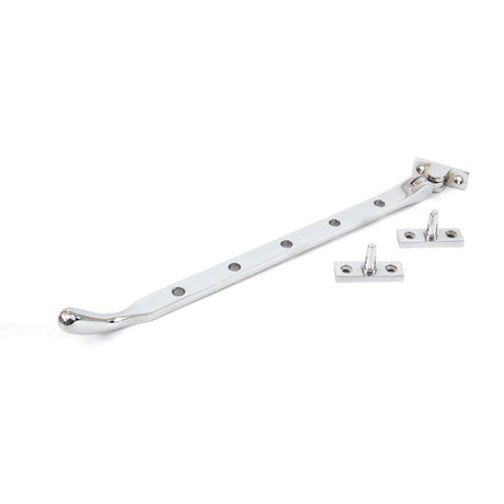 From The Anvil - Polished Chrome 12" Peardrop Stay | Sku. 33754 | Trade Door Handles.