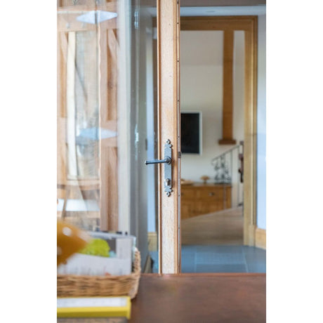 From The Anvil - Pewter Tudor Lever Espag. Lock Set | Sku. 33766 | Trade Door Handles.