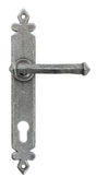 From The Anvil - Pewter Tudor Lever Espag. Lock Set | Sku. 33766 | Trade Door Handles.