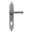 From The Anvil - Pewter Tudor Lever Espag. Lock Set | Sku. 33766 | Trade Door Handles.